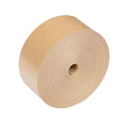 Zeige Details für Nassklebeband, braun, 70 mm x 150 m, 140 g/m², längs- und diagonalverstärkt Bild von Nassklebeband, braun, 70 mm x 150 m, 140 g/m², längs- und diagonalverstärkt