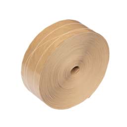 Zeige Details für Nassklebeband, braun, 60 mm x 200 m, 60 g/m², 2-fach längs-/1-fach sinusverstärkt Bild von Nassklebeband, braun, 60 mm x 200 m, 60 g/m², 2-fach längs-/1-fach sinusverstärkt