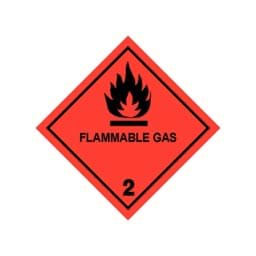 Zeige Details für Gefahrgutetikett aus Haftpapier, Klasse 2.1, "Flammable Gas", 10 x 10 cm Bild von Gefahrgutetikett aus Haftpapier, Klasse 2.1, "Flammable Gas", 10 x 10 cm