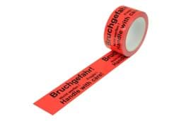Zeige Details für PP-Warnklebeband "Bruchgefahr, nicht werfen - Fragile! Handle with care...",  50 mm x 66 m Bild von PP-Warnklebeband "Bruchgefahr, nicht werfen - Fragile! Handle with care...",  50 mm x 66 m