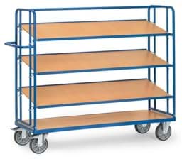 Zeige Details für Etagenwagen mit verstellbaren Holzböden, 1.560 mm hoch Bild von Etagenwagen mit verstellbaren Holzböden, 1.560 mm hoch