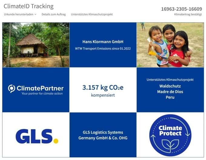 Bereits 3157 kg CO2 ausgeglichen Bereits 3157 kg CO2 ausgeglichen
