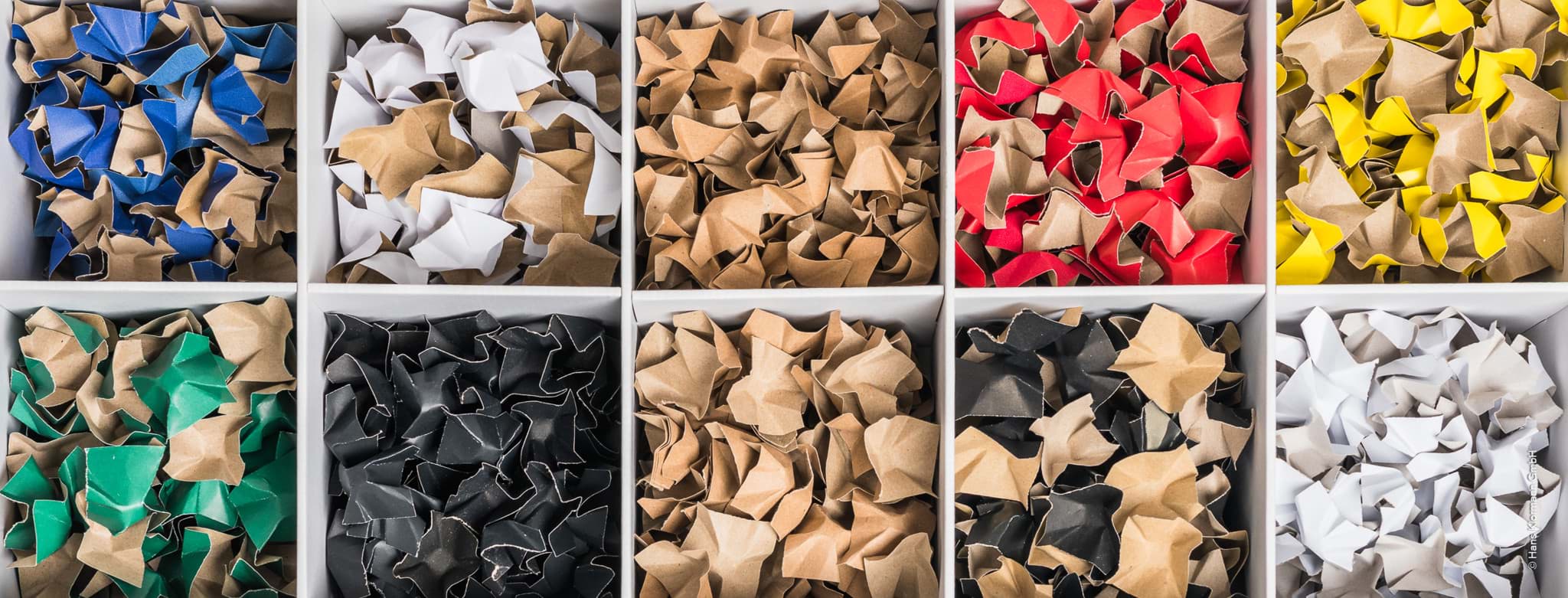 DECOFILL - das bunte Papierfüllmaterial im 400-Liter-Sack