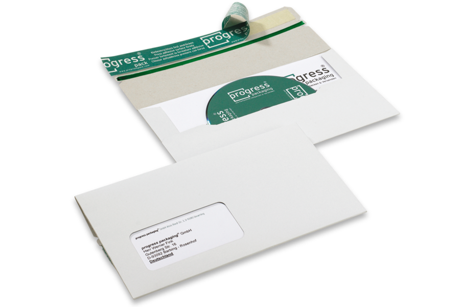 Bild von CD-Mailer DL progress® PACK PP C06.01, 218x122 mm, mit Anschriftenfenster