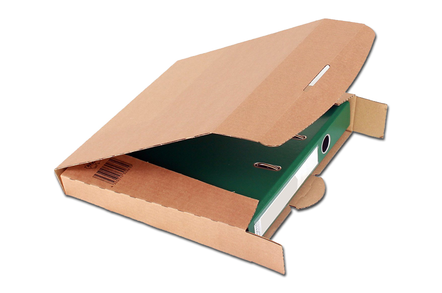 Bild von Ordner-Transport-Box A4, IM: 320x288x50 mm, braun