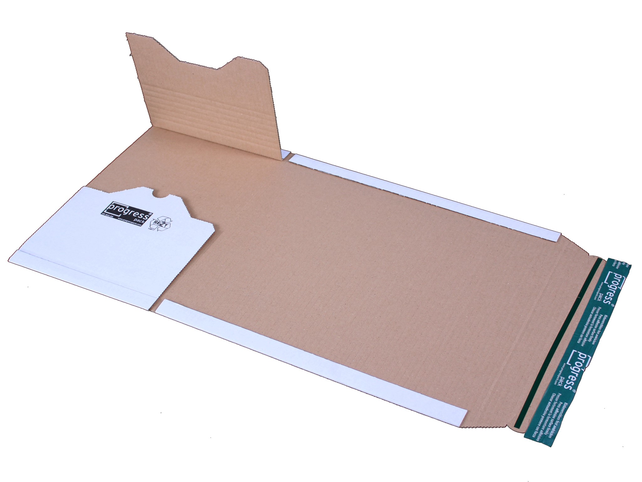 Bild von Buchverpackung A4 progress® PACK PP B12.08, 300x220x-80 mm, weiß