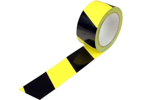 Bild von PVC-Markierungsband zur Kennzeichnung von Gefahrstellen, 50 mm x 66 m