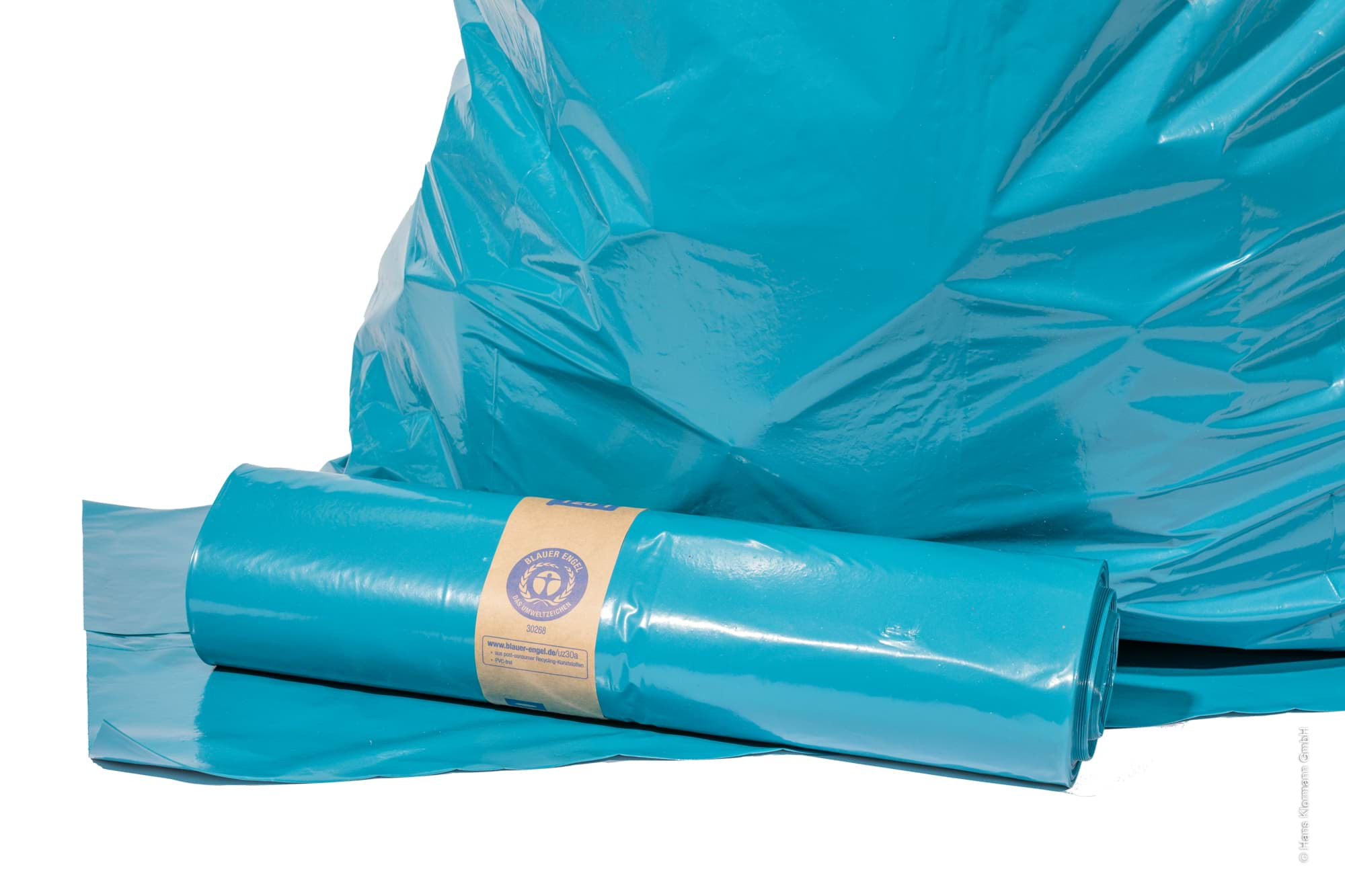 250 Stück Müllsäcke 120 L Liter Typ 60 BLAU Müllsack Müllbeutel Abfallsäcke