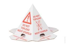 Bild von Palettenhütchen Stapelschutzpyramide "Nicht stapeln"