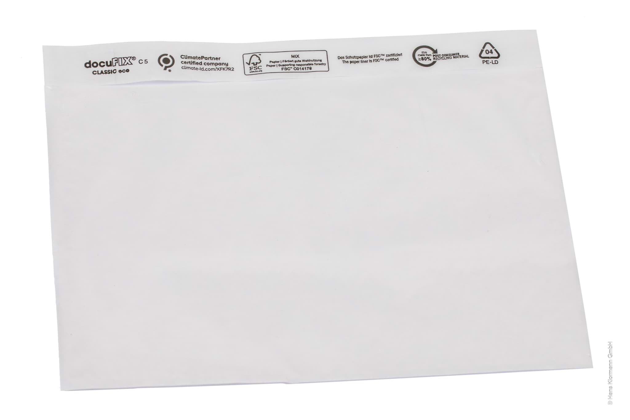 Bild von Dokumententaschen aus LD-PE, C5, neutral